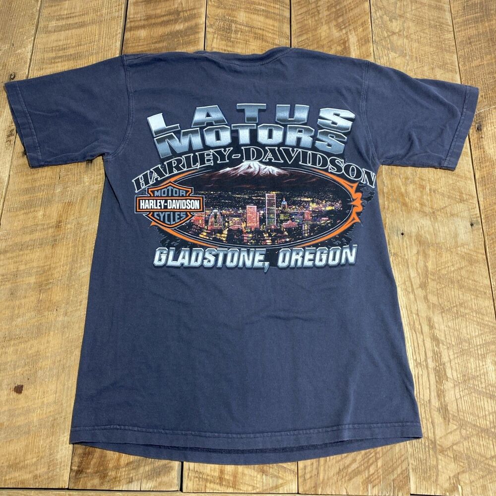VINTAGE 2010 HARLEY-DAVIDSON GLADSTONE OREGON T SHIRT Small Freedom Eagle - Picture 2 of 7